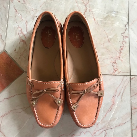 clarks shoes womens orange